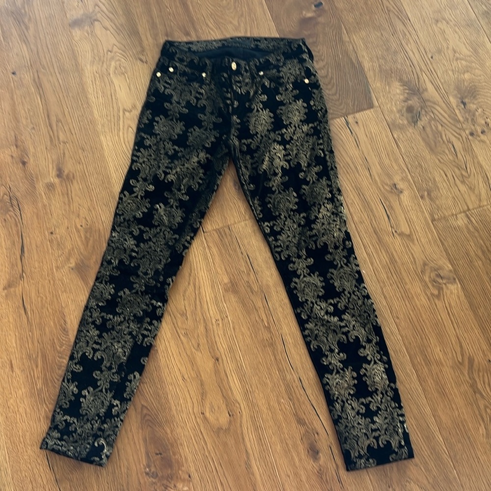 7 for All Mankind Velvet brocade jeans